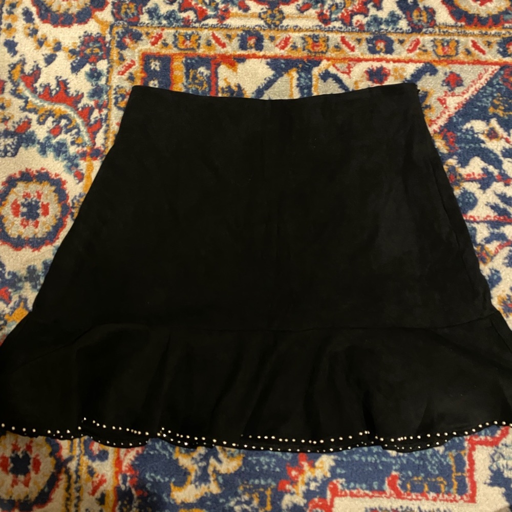Black Velvet mini skirt